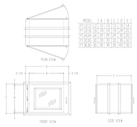 Stainless Steel Pass-Thru Drawing